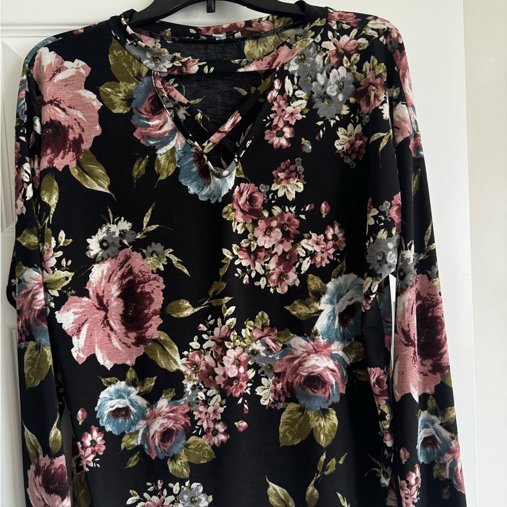 White birch floral top